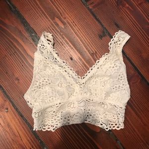Cream Lacey Bralette